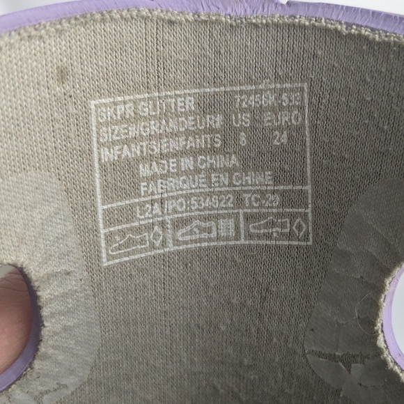 BOGS Rainboots For Kids Size 8 Purple With Glitter - Picture 8 of 9